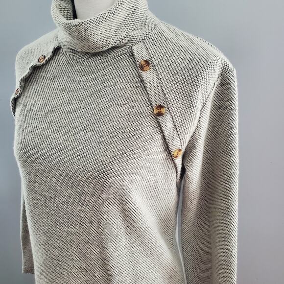 Hjend Women's Gray Turtleneck Pullover Sweater Size L - Picture 4 of 6